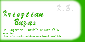 krisztian buzas business card